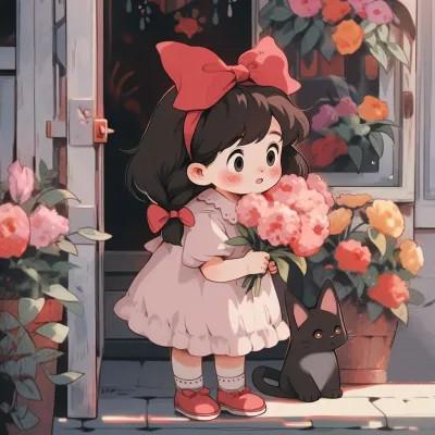 可爱动漫头像图片治愈少女