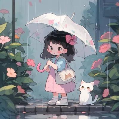 可爱动漫头像图片治愈少女