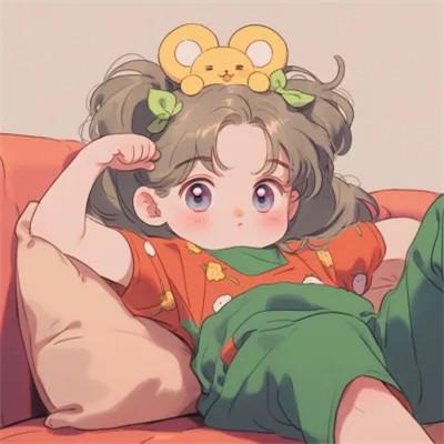 可爱动漫头像图片治愈少女