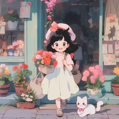 可爱动漫头像图片治愈少女