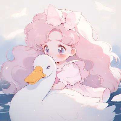 可爱动漫头像图片治愈少女