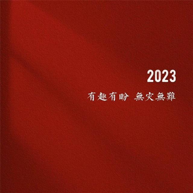 2024好运文字红色背景头像图片