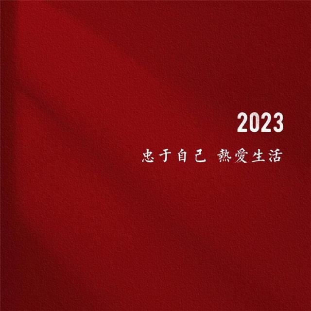 2024好运文字红色背景头像图片