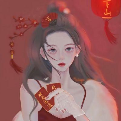 虎年手绘头像女,高清绝美的手绘虎年头像女生2024图片