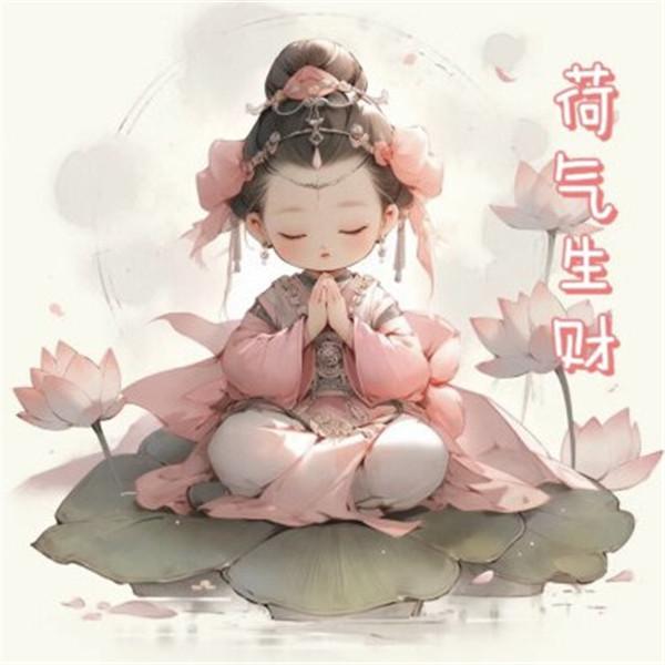精致清新脱俗的佛系女生动漫头像图片