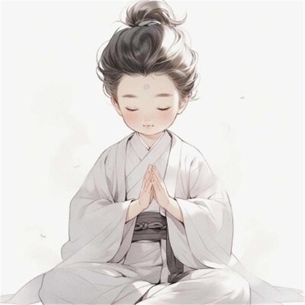精致清新脱俗的佛系女生动漫头像图片