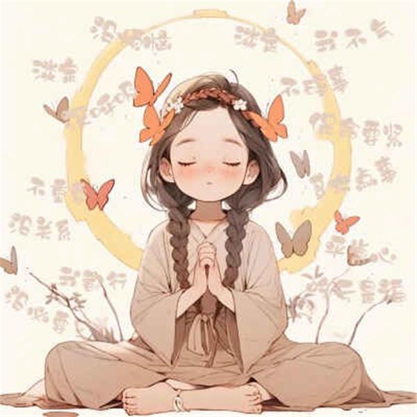 精致清新脱俗的佛系女生动漫头像图片