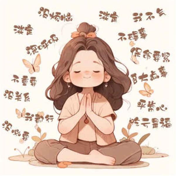 精致清新脱俗的佛系女生动漫头像图片
