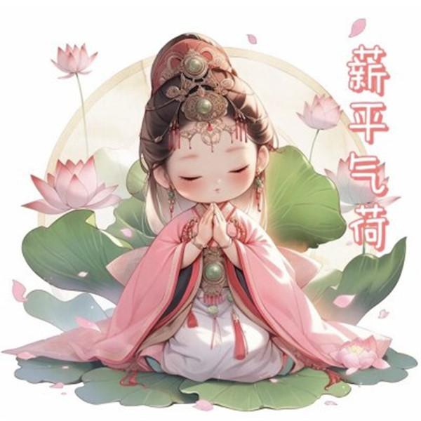 精致清新脱俗的佛系女生动漫头像图片