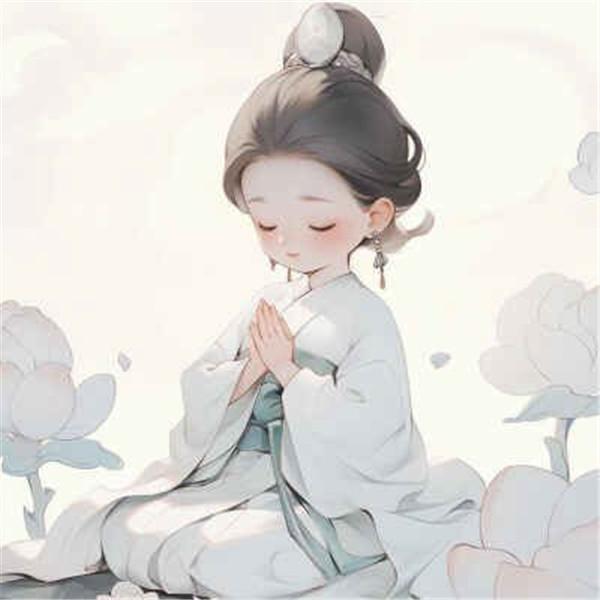 精致清新脱俗的佛系女生动漫头像图片