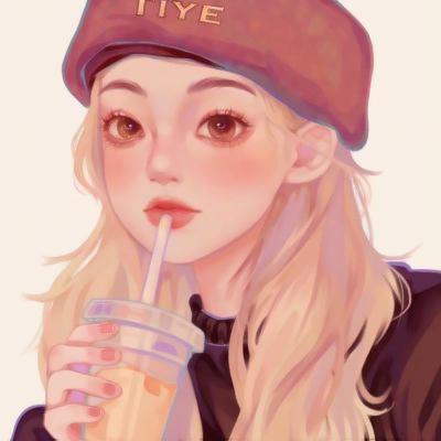 高清唯美手绘头像女生图片