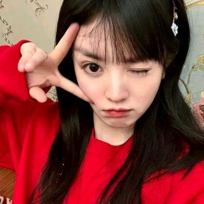 头像图片女红色系,高清高级感满满的红色头像女生图片