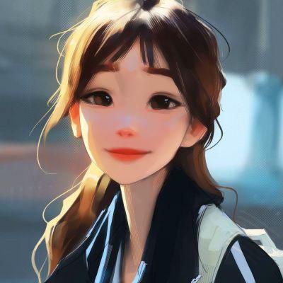 动漫女生头像高级质感手绘高清图片