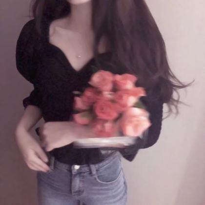 捧花温柔女生头像 高清超仙的捧花女孩图片唯美清新头像