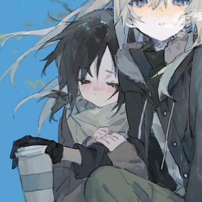 闺蜜百合cp头像一左一右，攻受分明女女CP