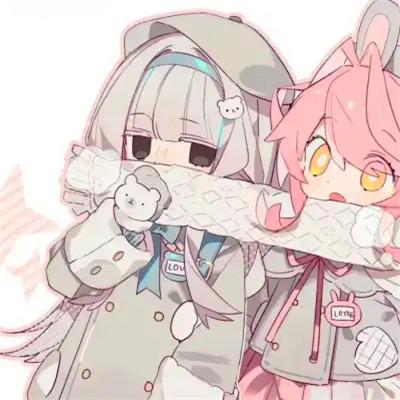 闺蜜百合cp头像一左一右，攻受分明女女CP