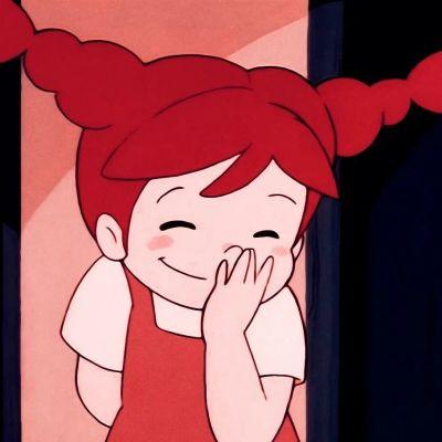 动漫红头发可爱女生头像,高清大红头发的动漫女生头像可爱图片