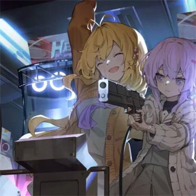 闺蜜百合cp头像一左一右，攻受分明女女CP