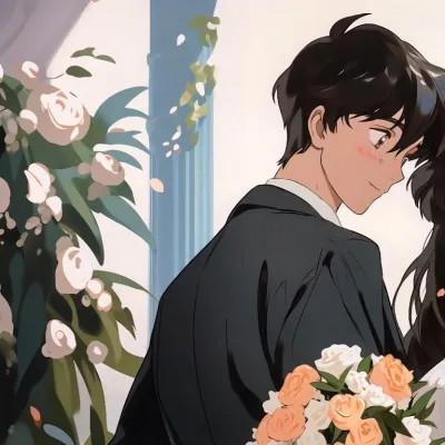 一对旧漫情头一男一女