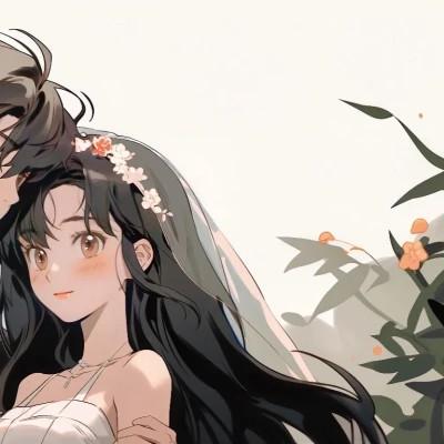 一对旧漫情头一男一女