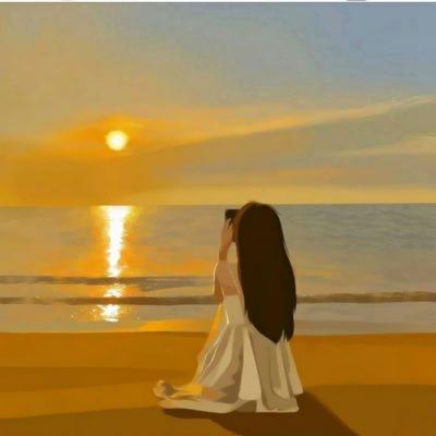 超甜情侣头像手绘高级唯美浪漫甜蜜图片