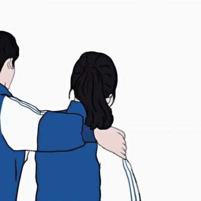 超甜情侣头像手绘高级唯美浪漫甜蜜图片