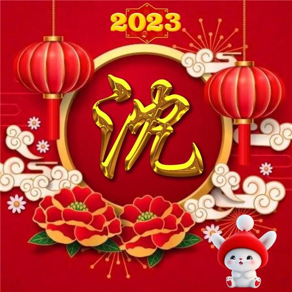 2024最新姓氏头像 过年新年好看的兔年2024姓氏头像图片