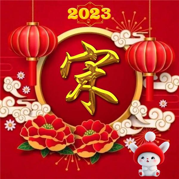 2024最新姓氏头像 过年新年好看的兔年2024姓氏头像图片