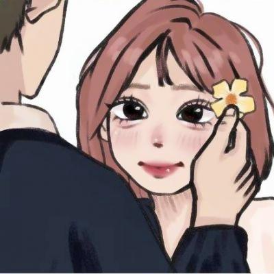 默然相爱情侣头像 一左一右的高清一生一世相爱情侣头像动漫图片
