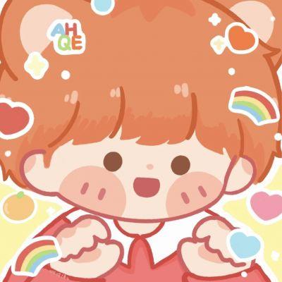 卡通可爱萌系情侣头像一对两张图片