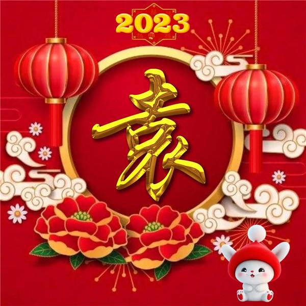 2024最新姓氏头像 过年新年好看的兔年2024姓氏头像图片