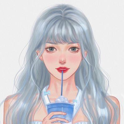 手绘情侣头像高冷型,高清一男一女的手绘情侣头像高冷高级图片