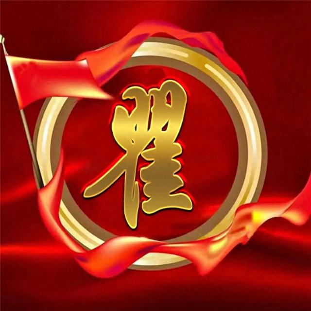精美姓氏微信头像图片 国庆金属质感