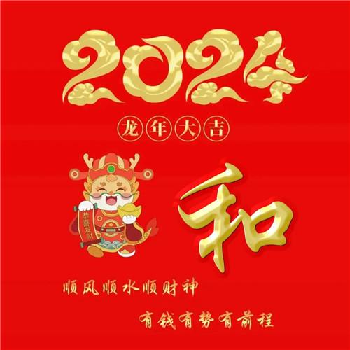 2024年龙年大吉好运喜庆专属姓氏微信头像