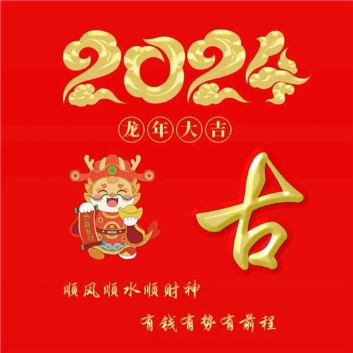 2024年龙年大吉好运喜庆专属姓氏微信头像