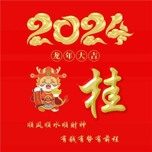 2024年龙年大吉好运喜庆专属姓氏微信头像