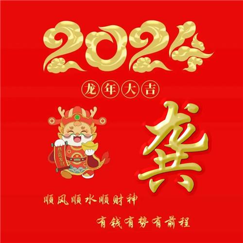 2024年龙年大吉好运喜庆专属姓氏微信头像