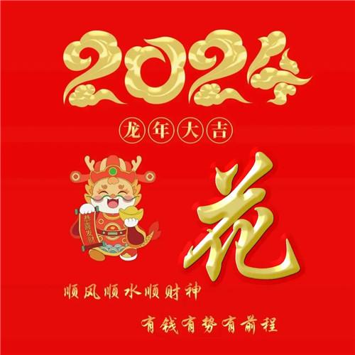 2024年龙年大吉好运喜庆专属姓氏微信头像