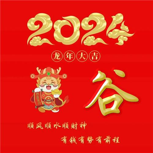 2024年龙年大吉好运喜庆专属姓氏微信头像