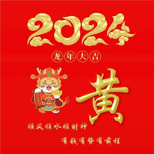 2024年龙年大吉好运喜庆专属姓氏微信头像