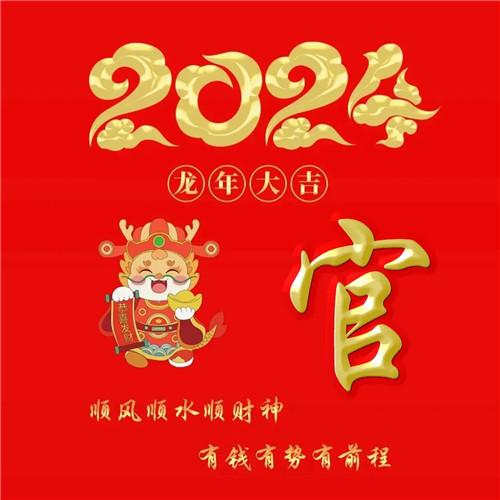 2024年龙年大吉好运喜庆专属姓氏微信头像