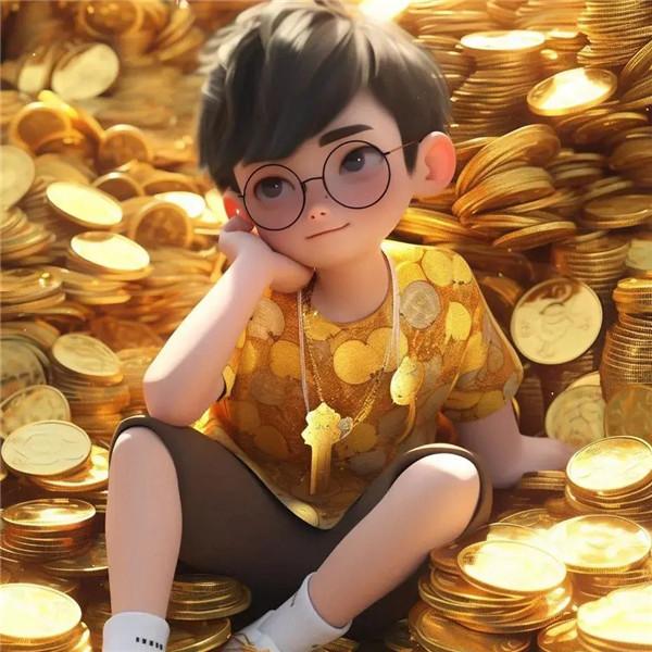 发财暴富动漫男孩头像图片