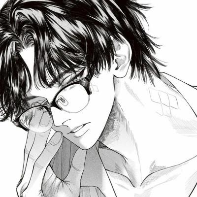 黑白动漫男头，高清图片免费下载