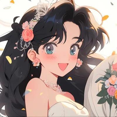 AI旧漫甜蜜浪漫情侣头像图片下载