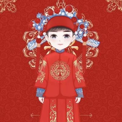 新郎新娘结婚情侣头像图片大全