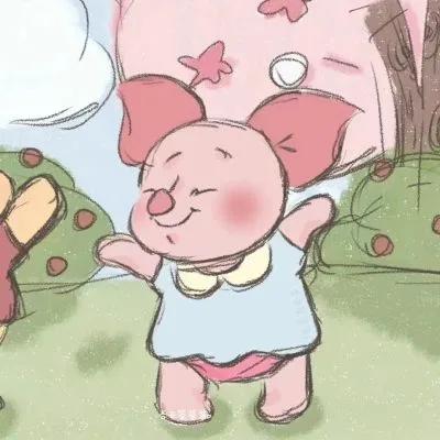 情侣头像简约小清新卡通一左一右高清图片