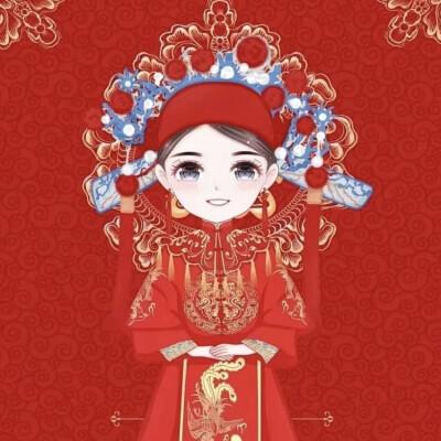 新郎新娘结婚情侣头像图片大全