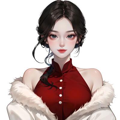 ai绘制的女生头像真人图片2024