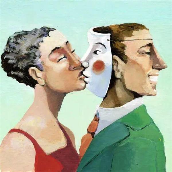 讽刺又治愈的插画头像图片，成年人不可言说的心酸