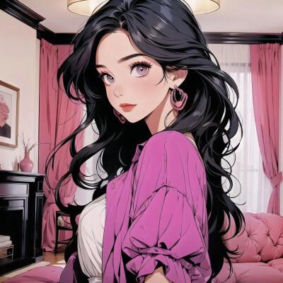 ai绘制的女生头像真人图片2024